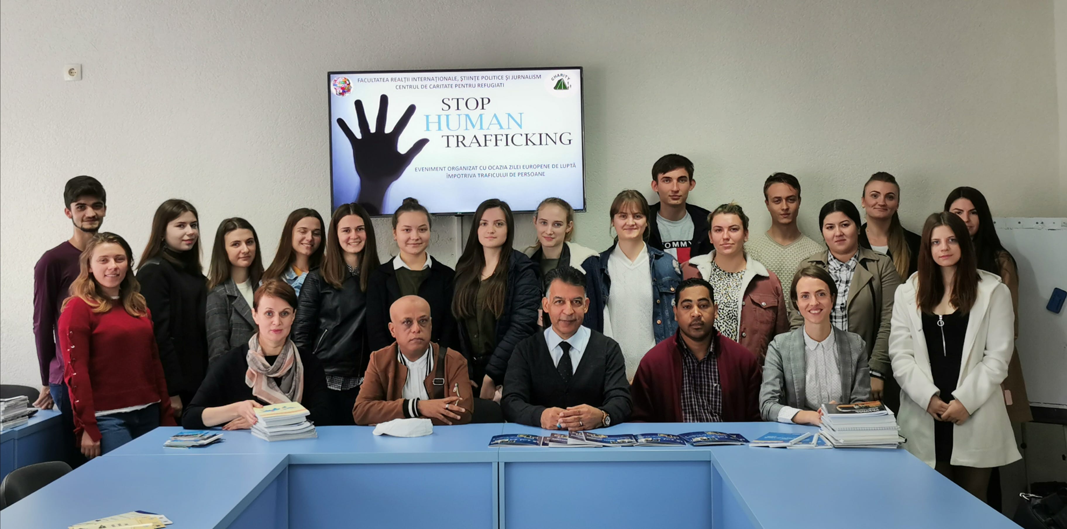 Prelegere publică „Stop traficului de ființe umane”, susținută de Djavid Paknehad, directorul Centrului de Caritate pentru Refugiați