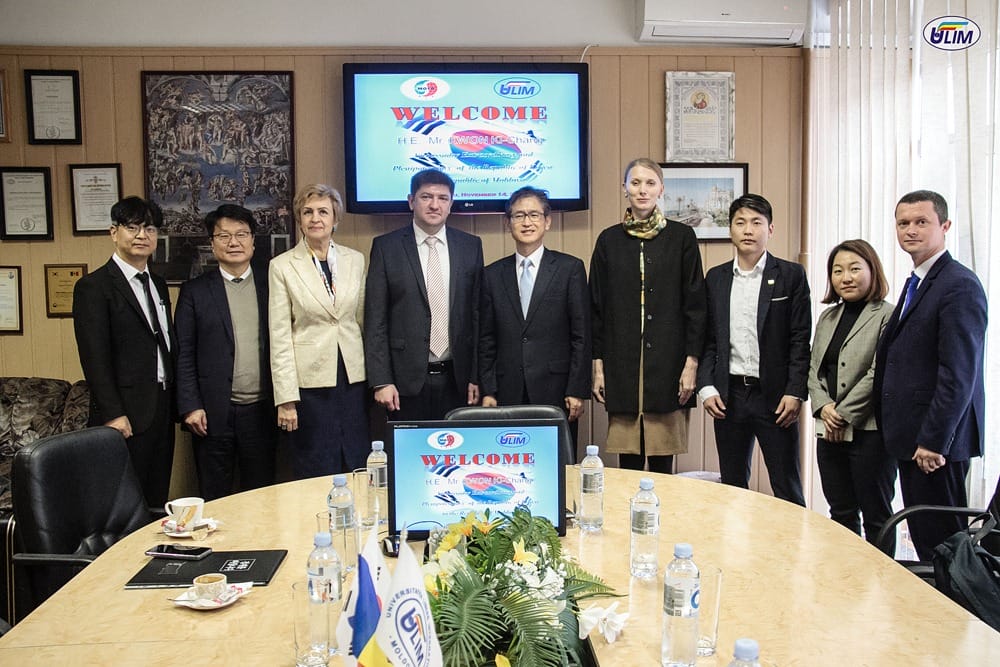 E.S. Kwon Ki Chang, noul Ambasador al Coreei de Sud în RM a realizat prima vizită la ULIM