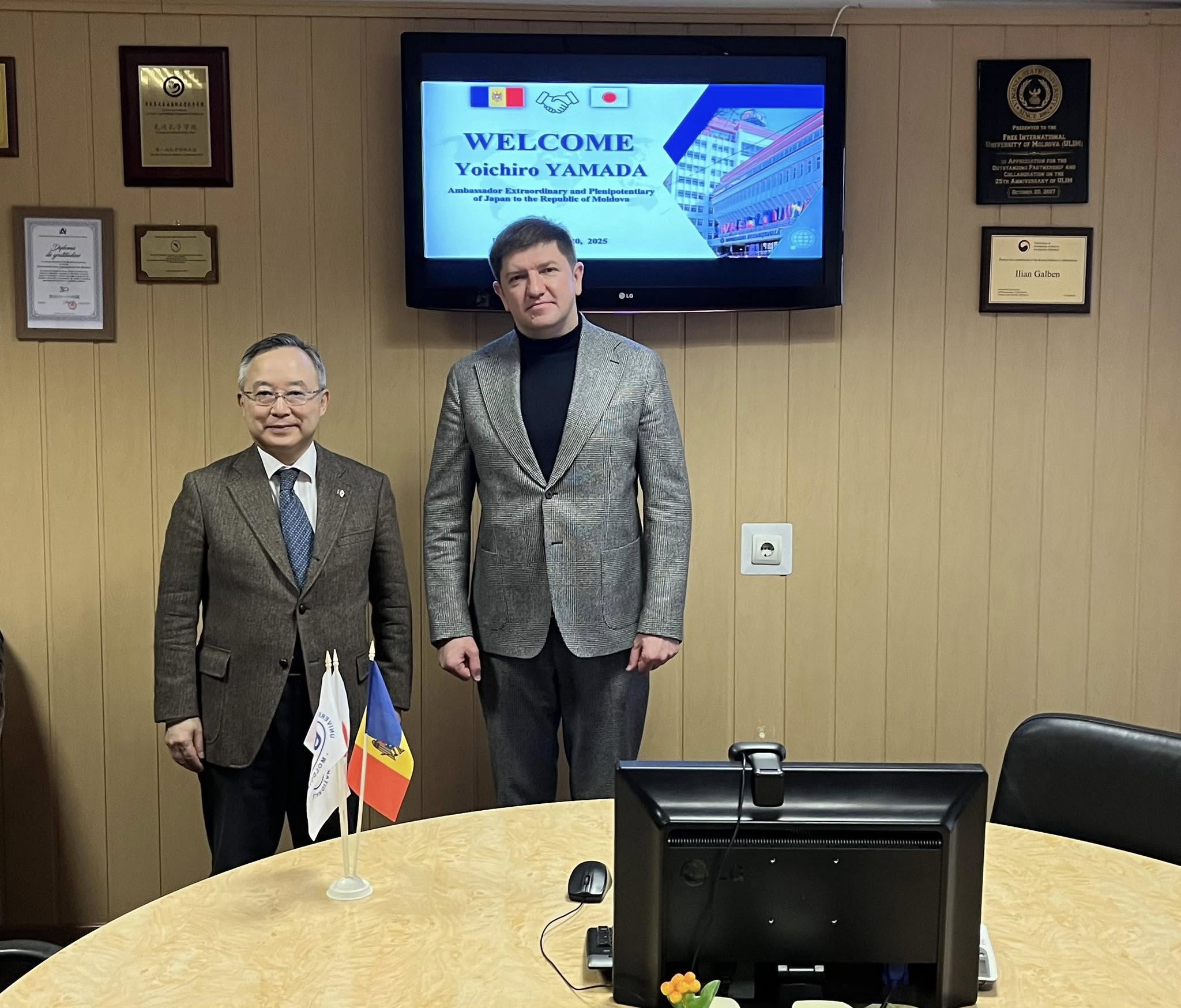 Vizita de curtoazie a Ambasadorului Japoniei, E.S. YAMADA Yoichiro, la ULIM