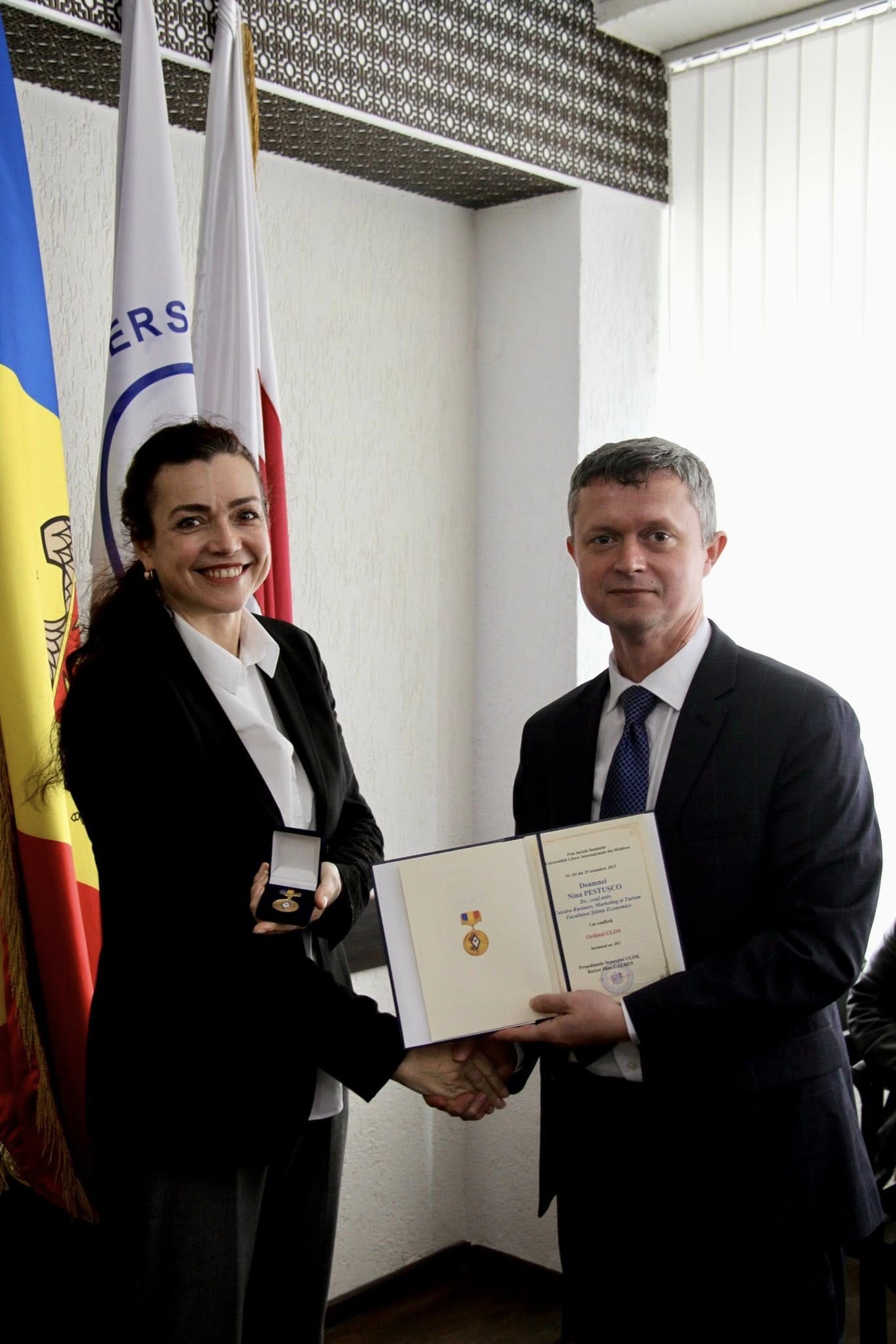 Înmânarea distincțiilor cadrelor didactice pentru merite deosebite, Ședința Senatului ULIM din 29.10.2025